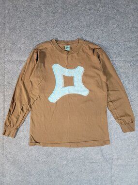Vintage Y2K Freshjive Skateboard Long Sleeve Graphic T-Shirt Brown Size Small